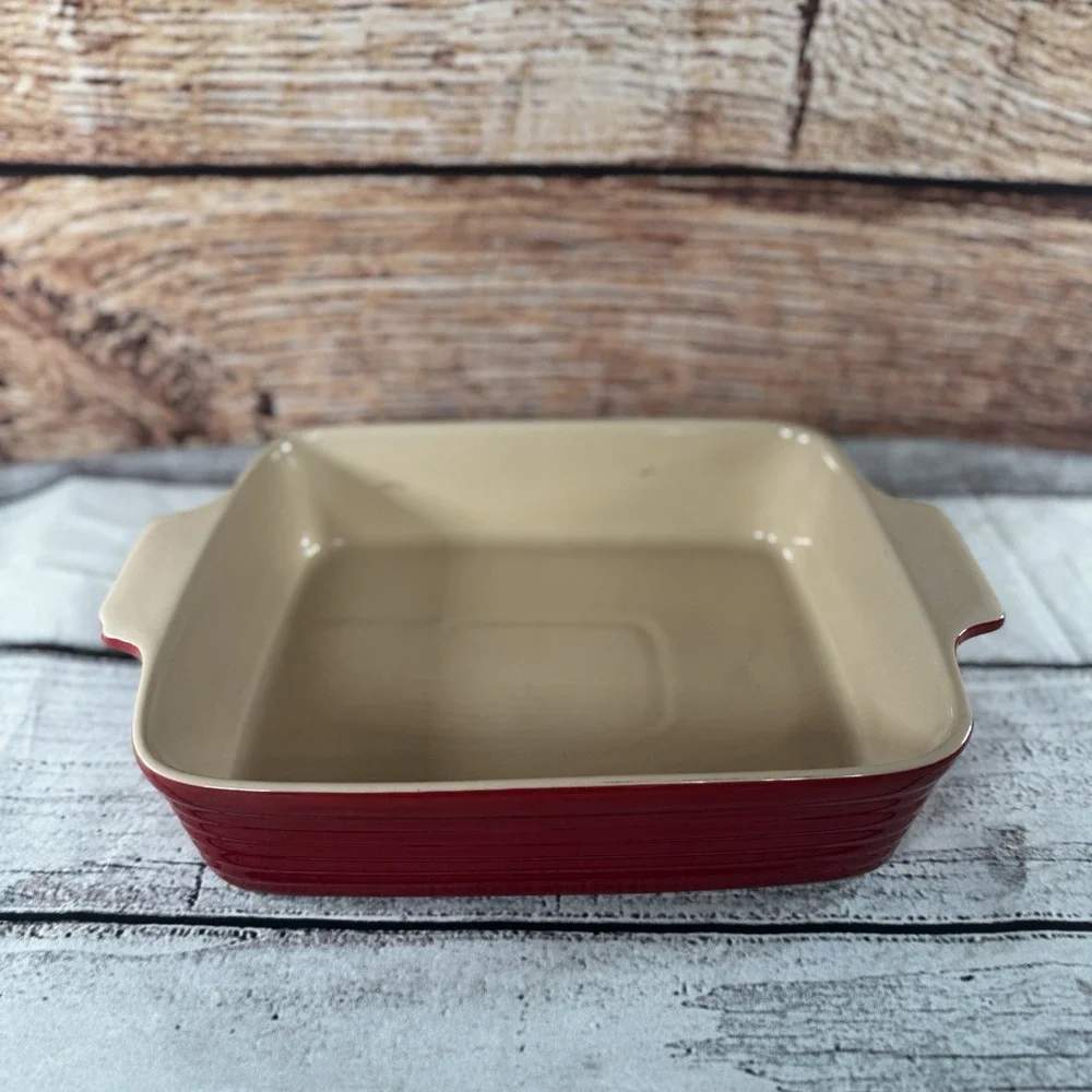 Brandani Red Ceramic Casserole Dish 10